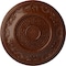 Ekena Millwork Nestor Ceiling Medallion (Fits Canopies up to 5"), 25 7/8"OD x 2 1/4"P, Burnished Mahogany Crackle CM25NEBMC - alternate 1